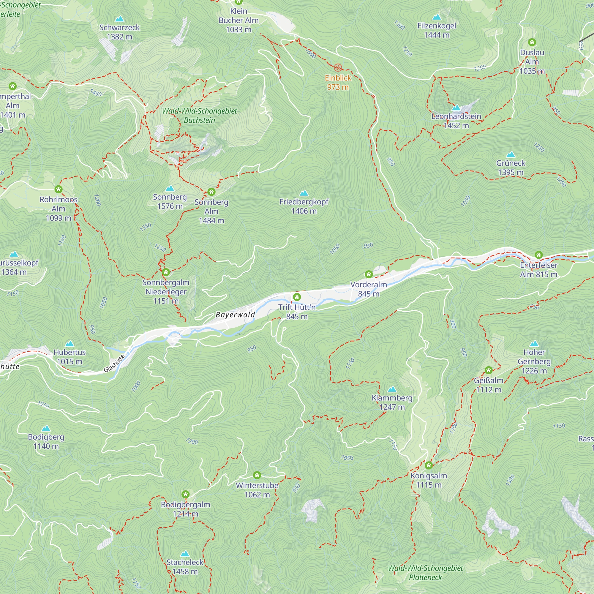 Trift Hütt'n map