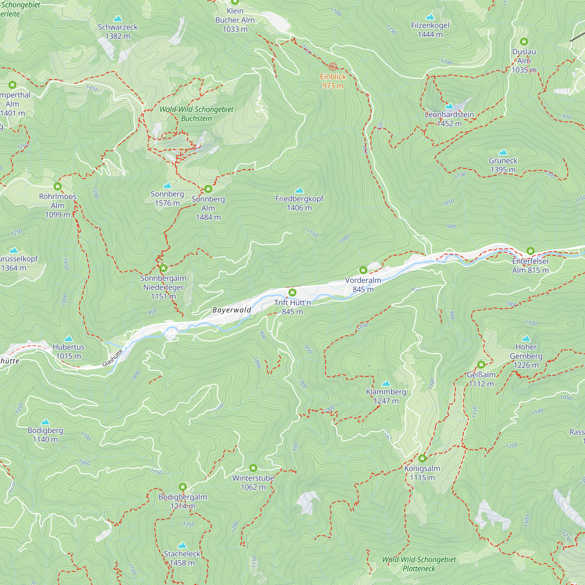 Trift Hütt'n map