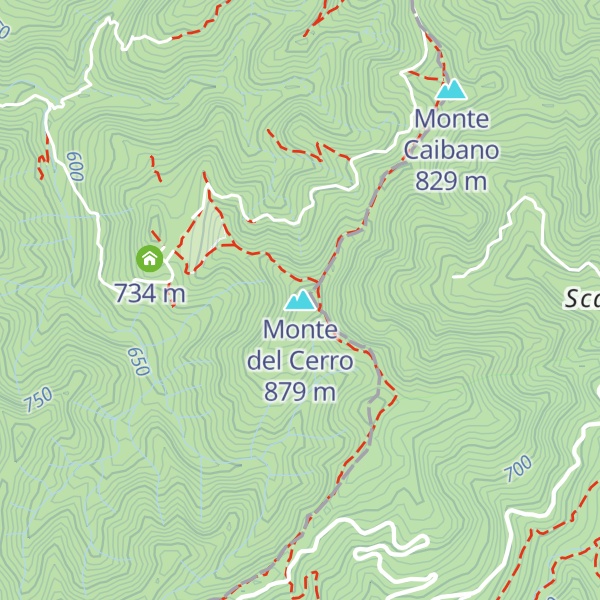 Map of Monte del Cerro