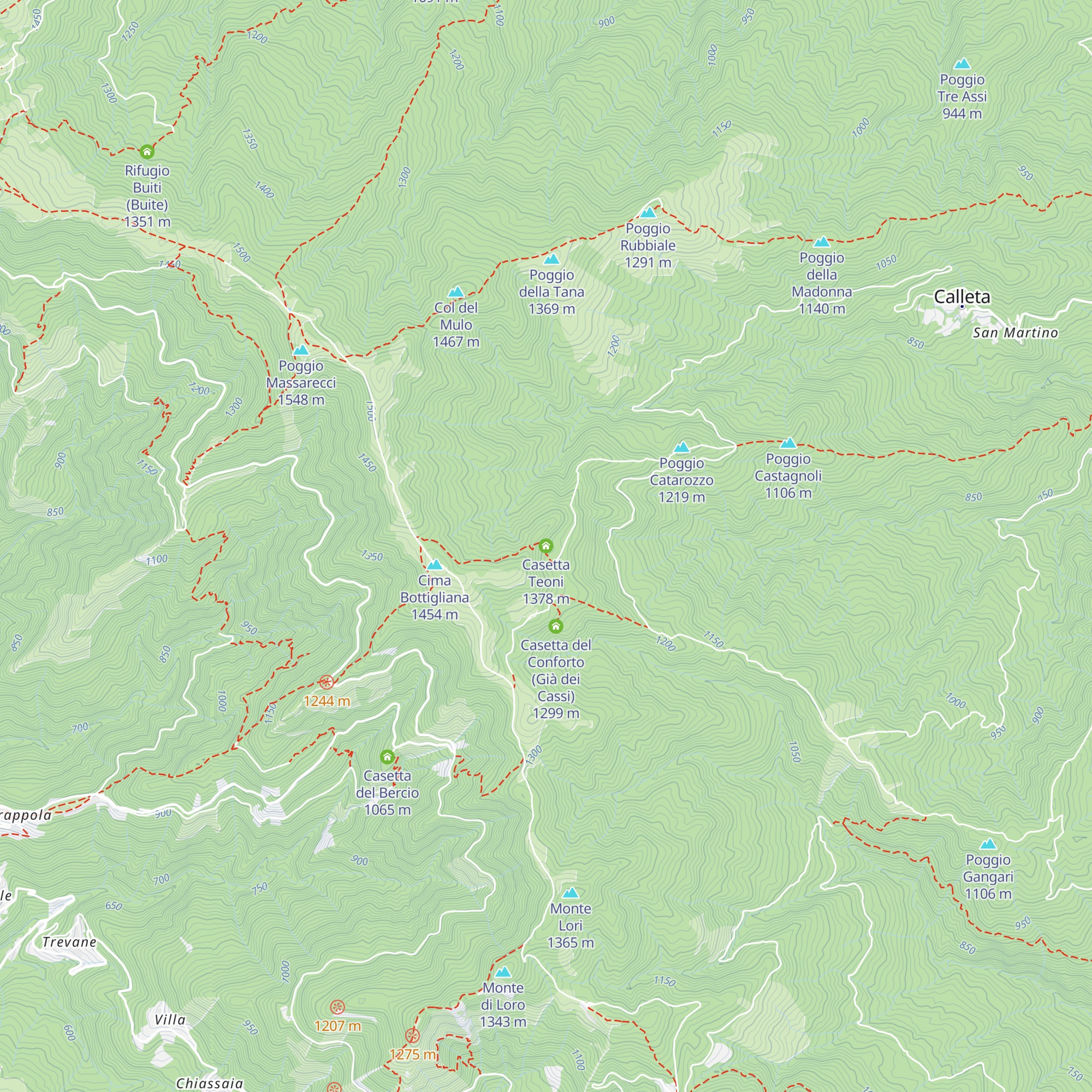 Casetta Teoni map