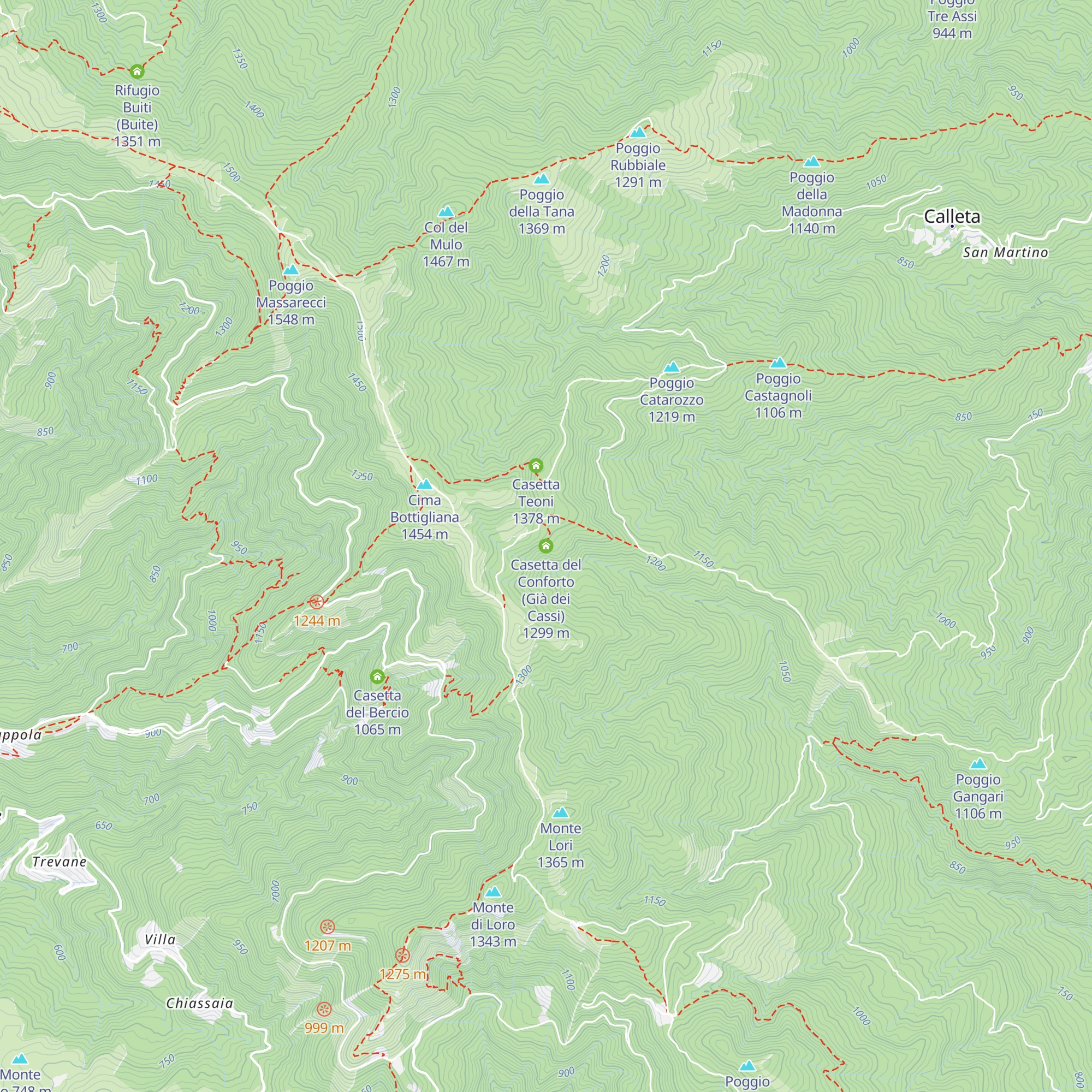 Casetta del Conforto (Già dei Cassi) map
