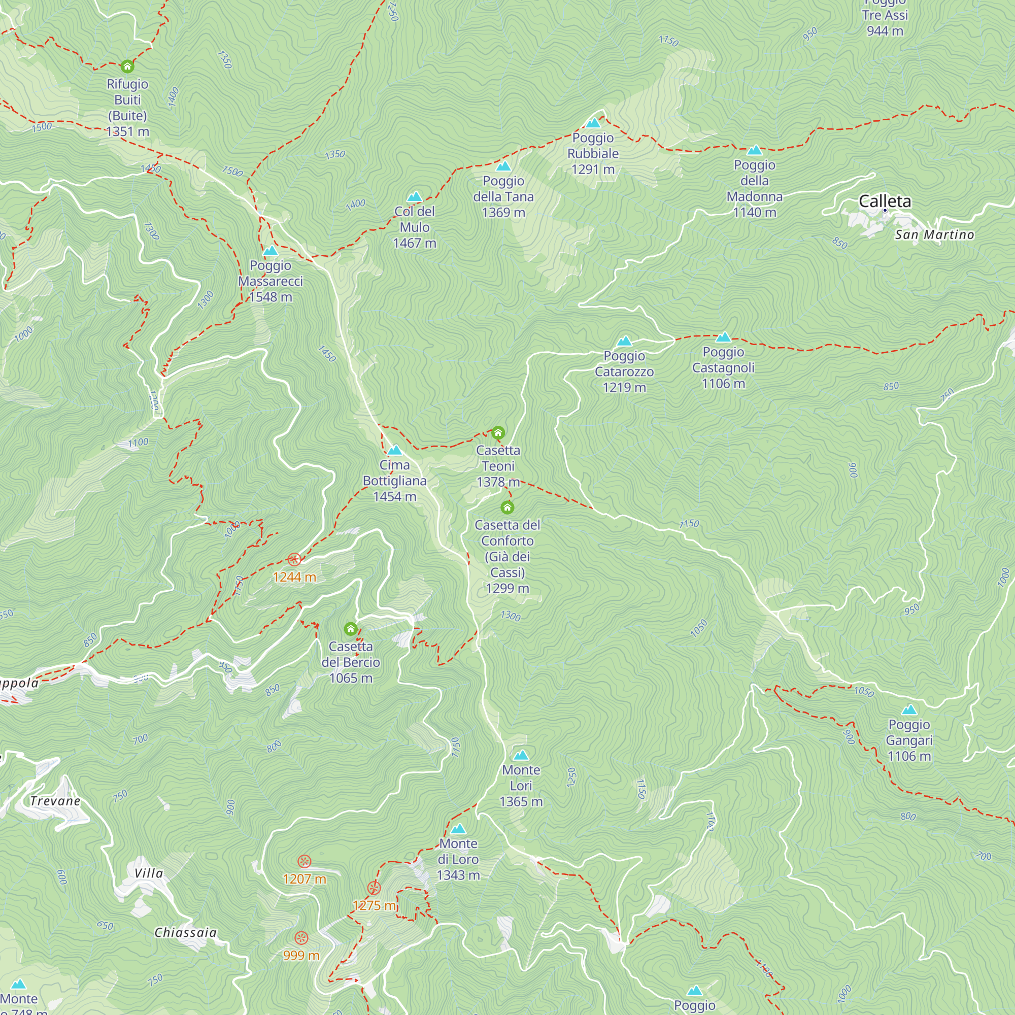 Casetta del Conforto (Già dei Cassi) map