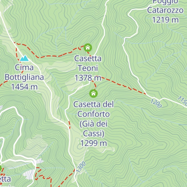 Map of Casetta del Conforto (Già dei Cassi)