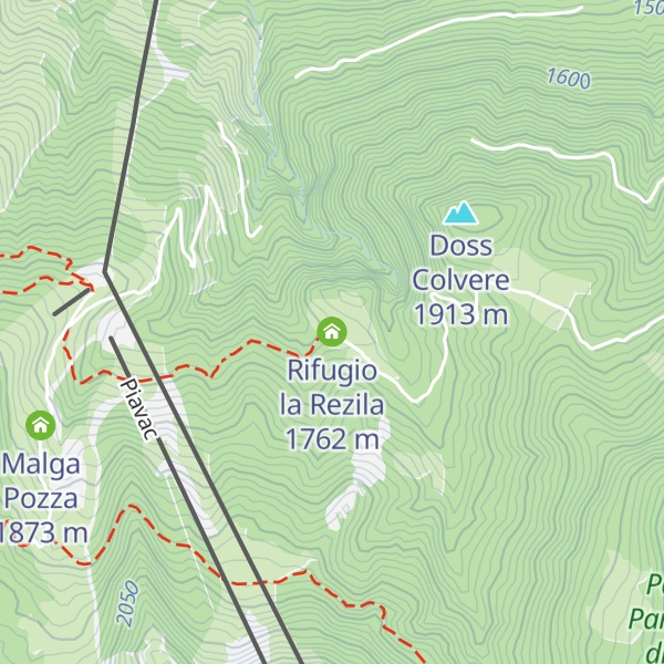 Map of Rifugio la Rezila