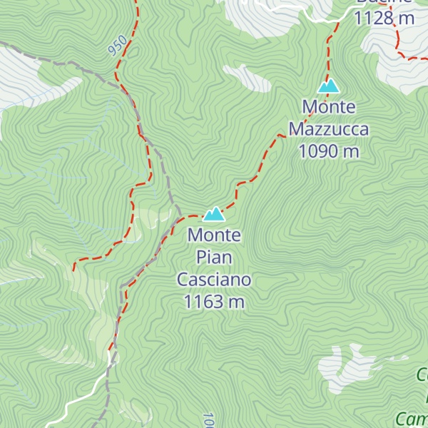 Map of Monte Pian Casciano