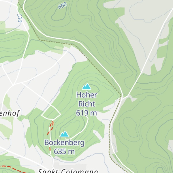 Map of Hoher Richt