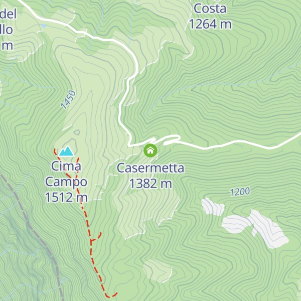 Map of Casermetta