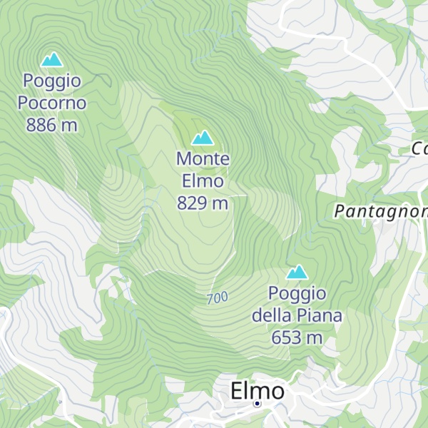 Map of Poggio Vergoio