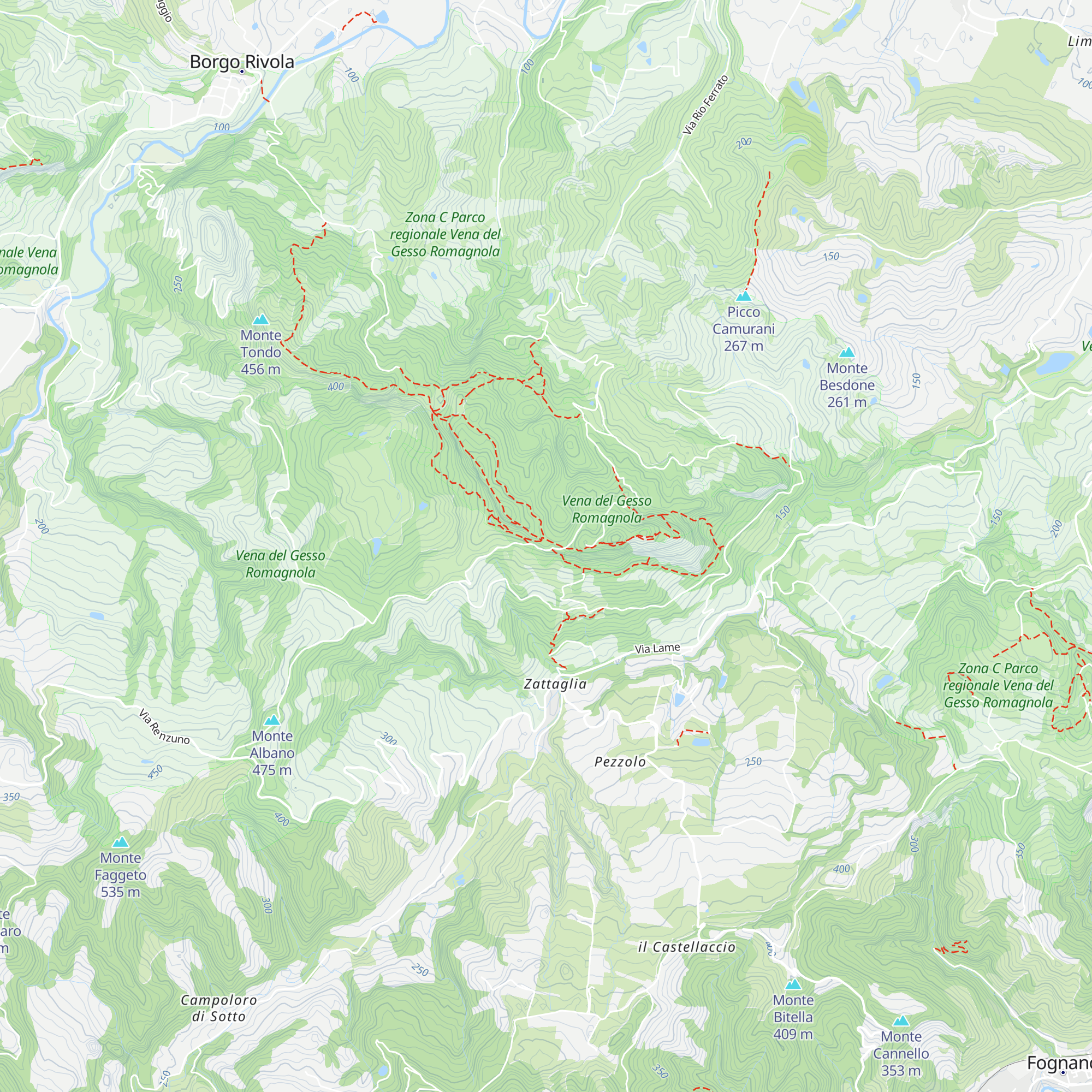 Capanno Lucio Cavara map