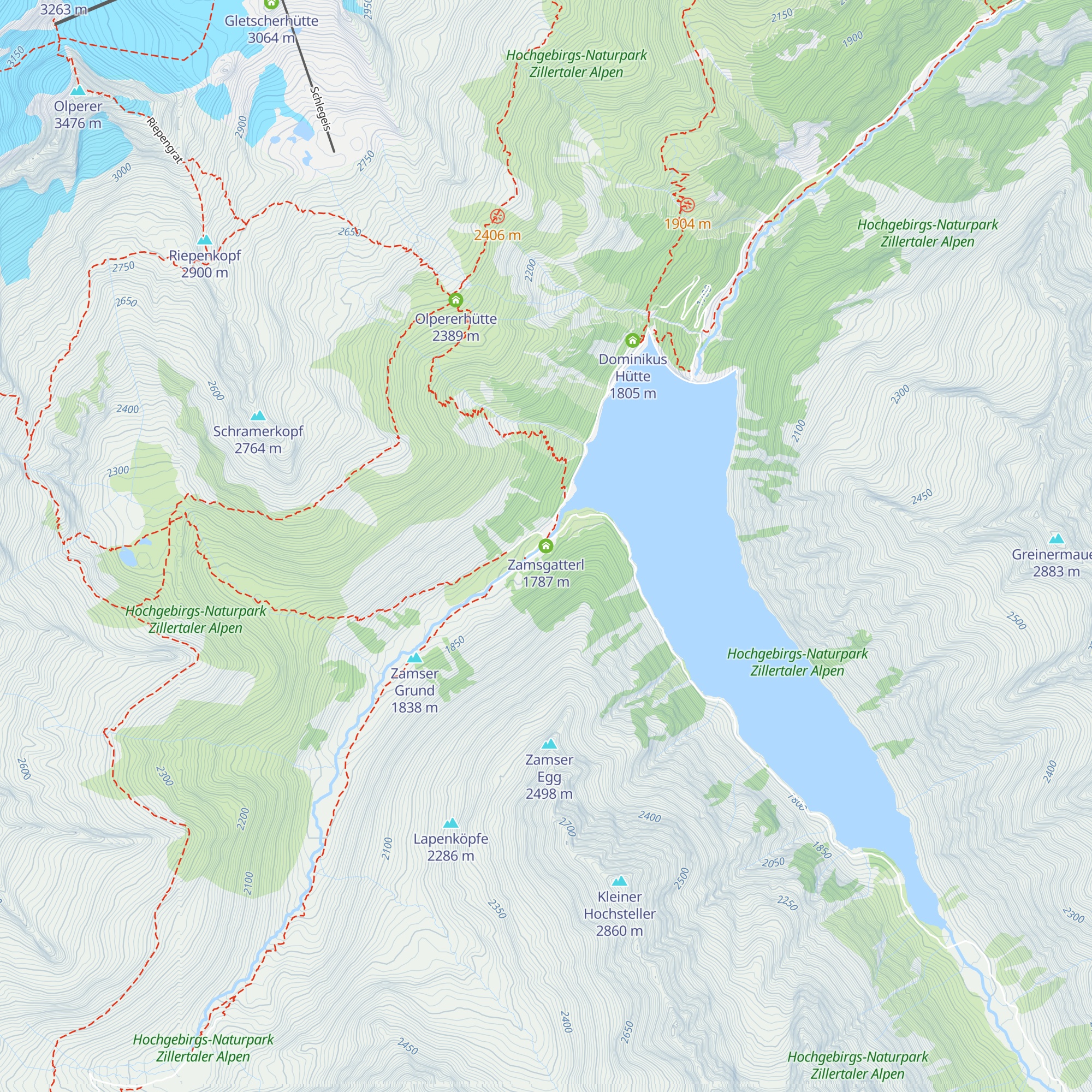 Zamsgatterl map