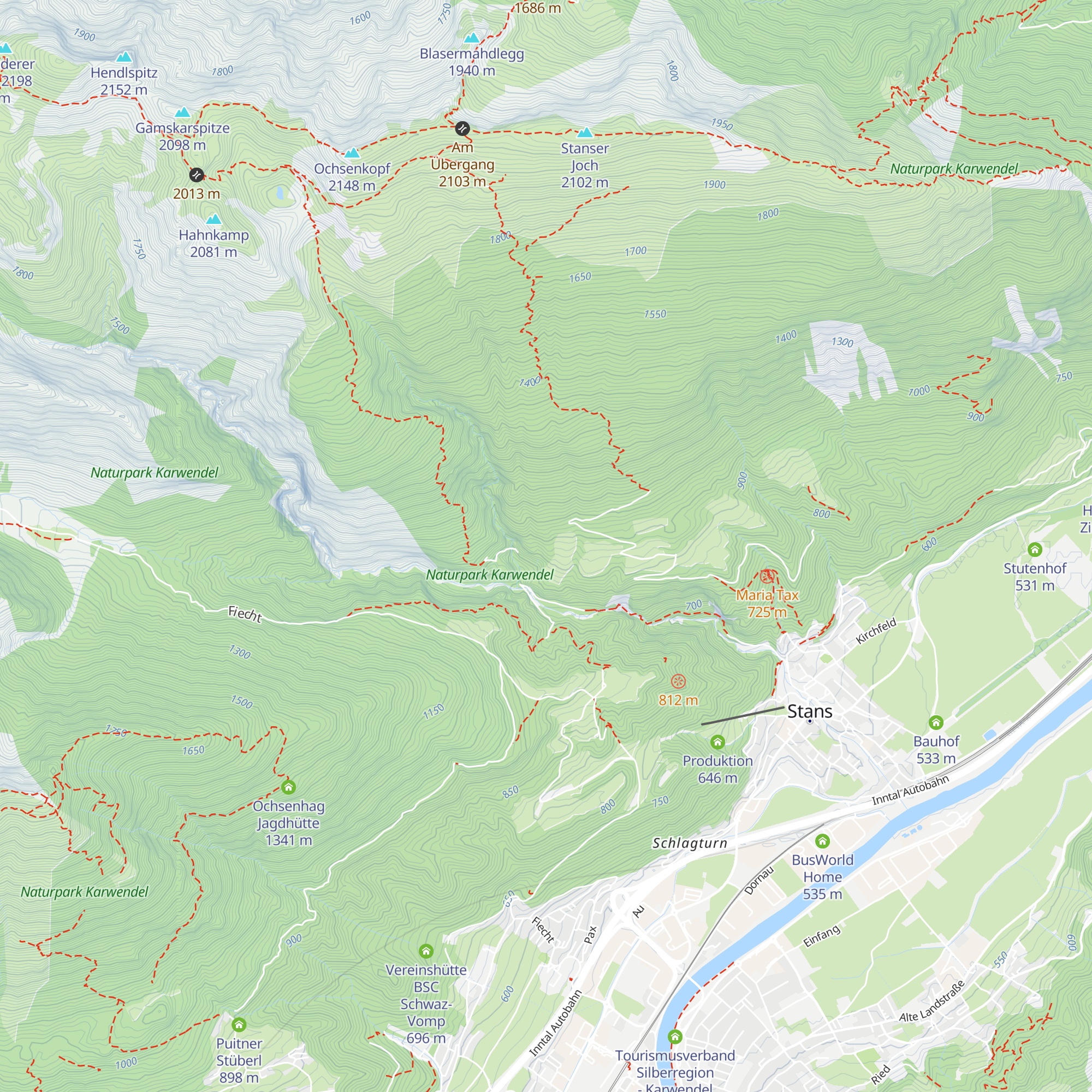 Reitbichlhütte map