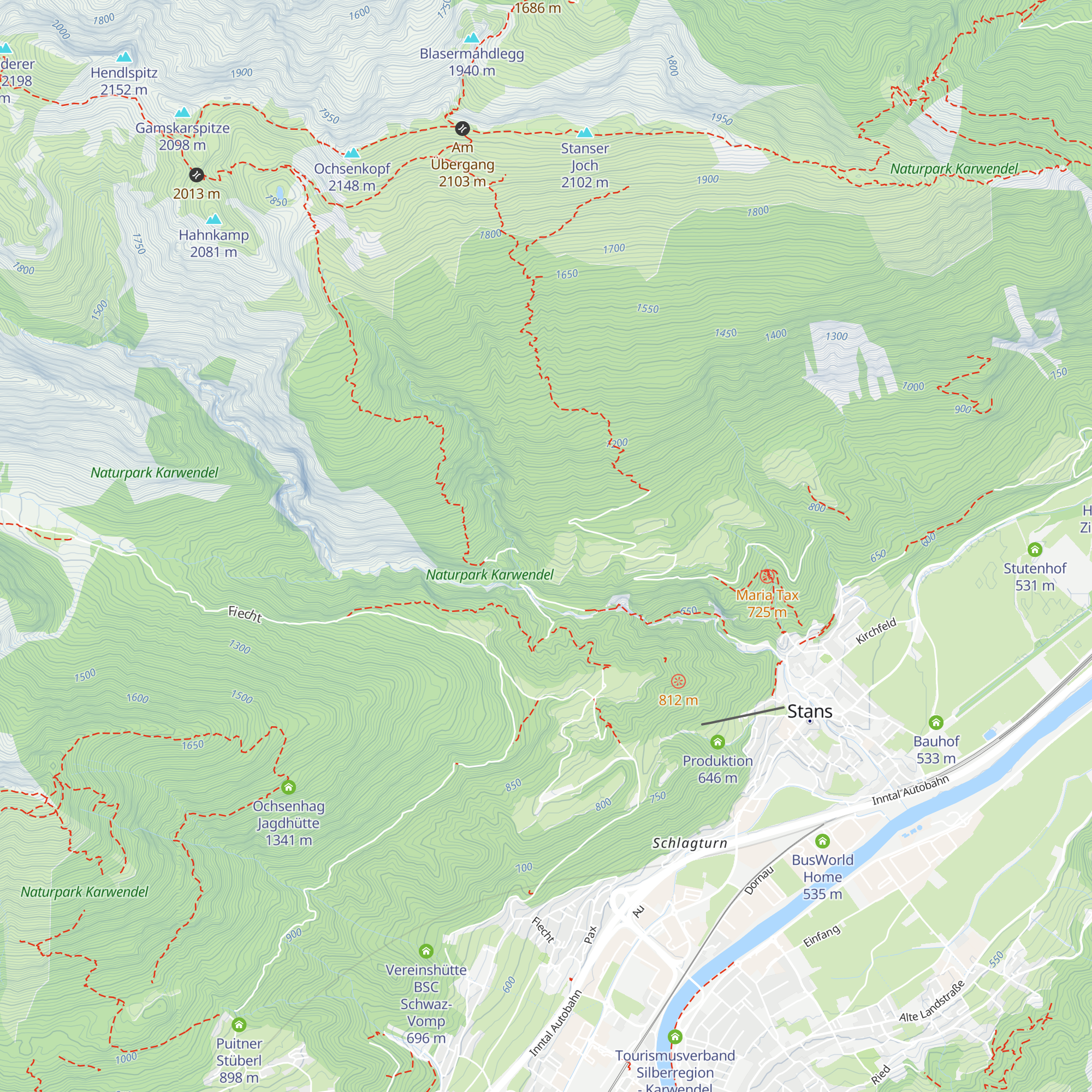 Reitbichlhütte map