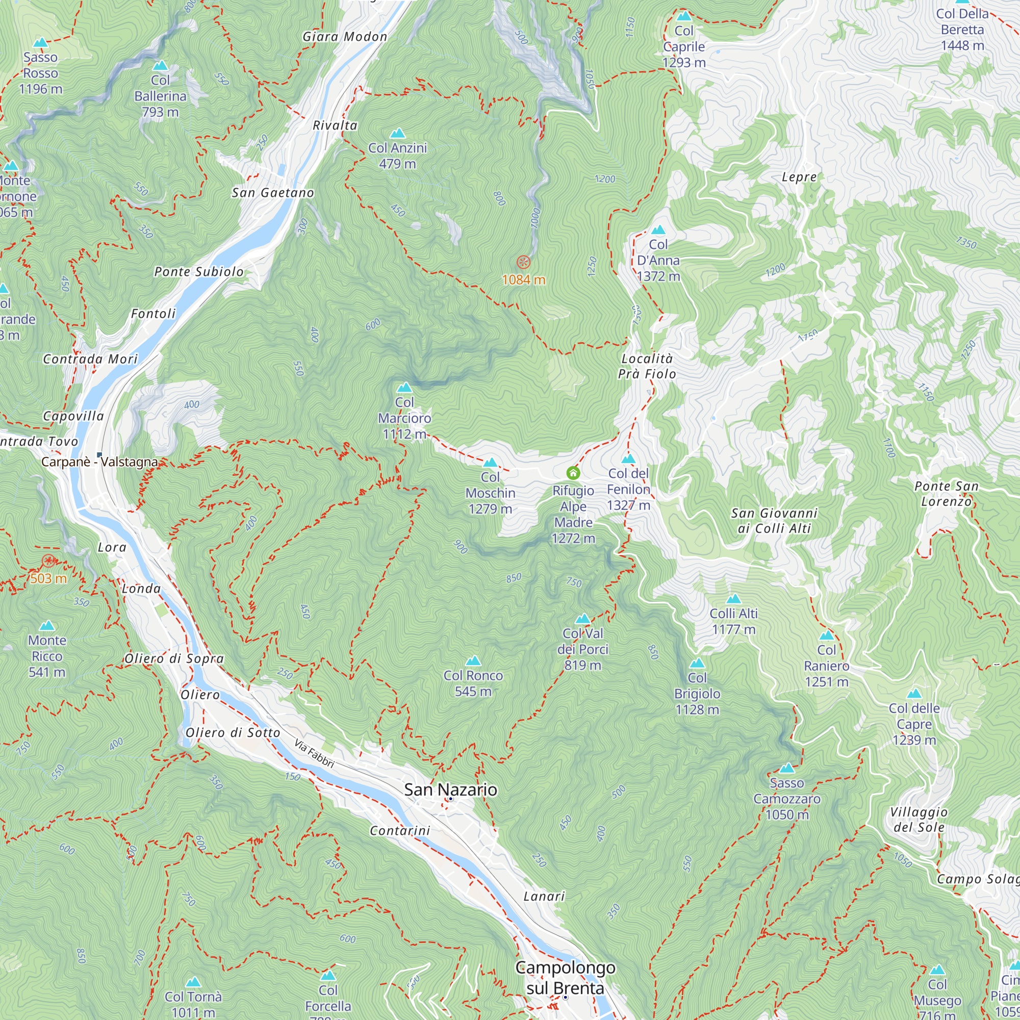 Casa Gennari map