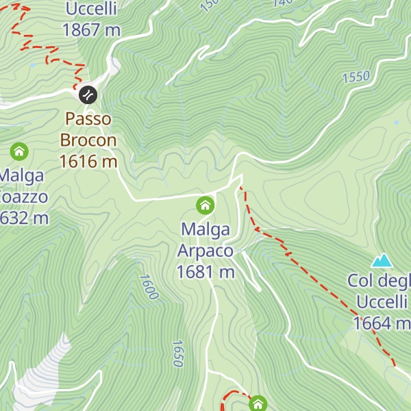 Map of Malga Arpaco