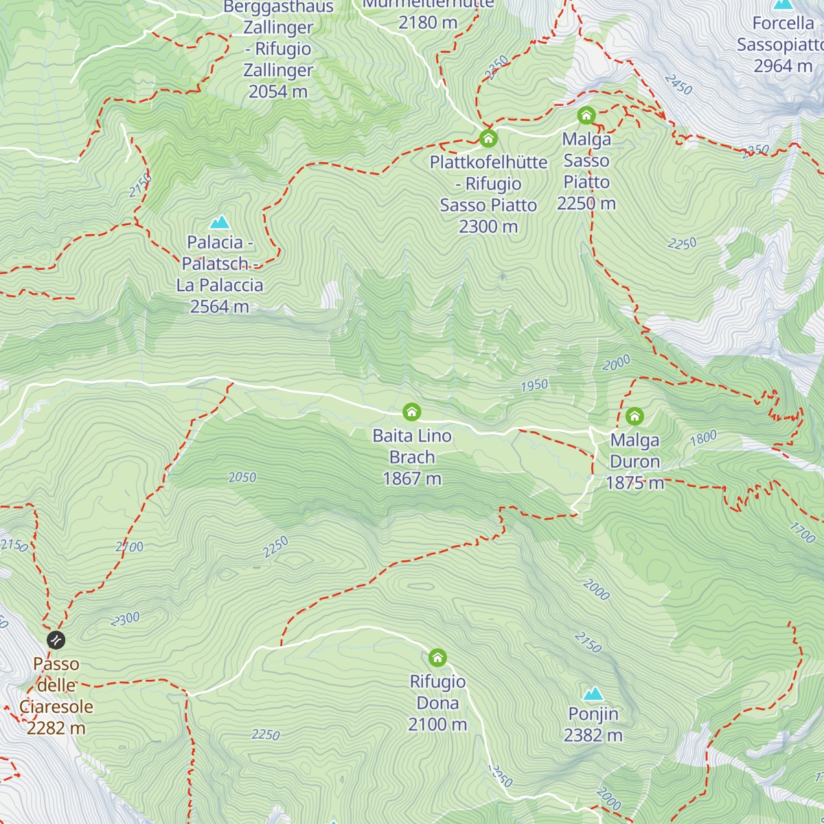 Baita Lino Brach map