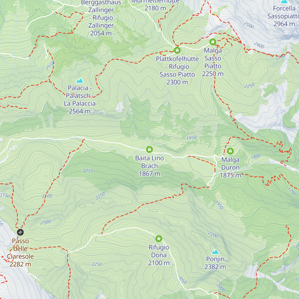 Baita Lino Brach map