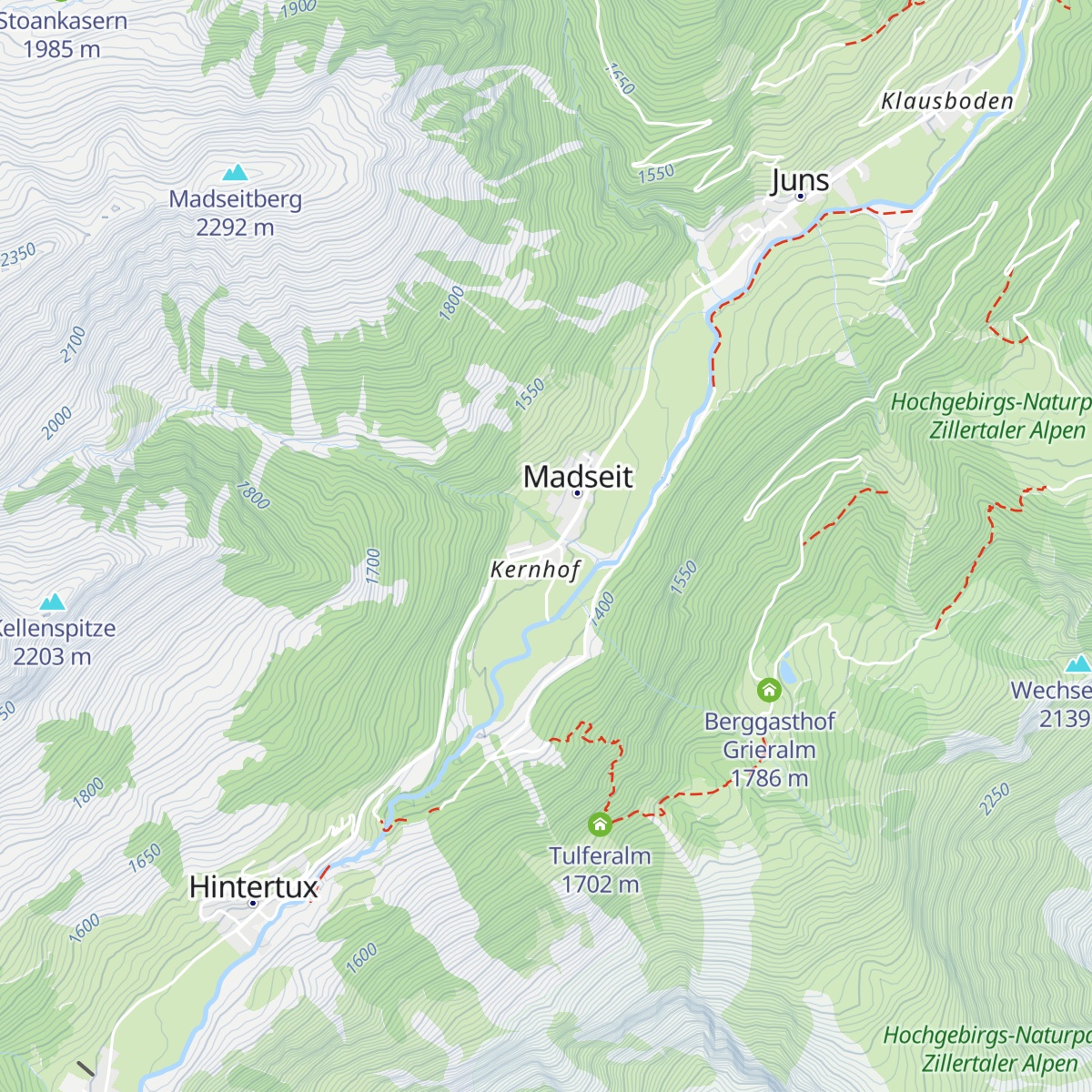 Berghaus Suites map