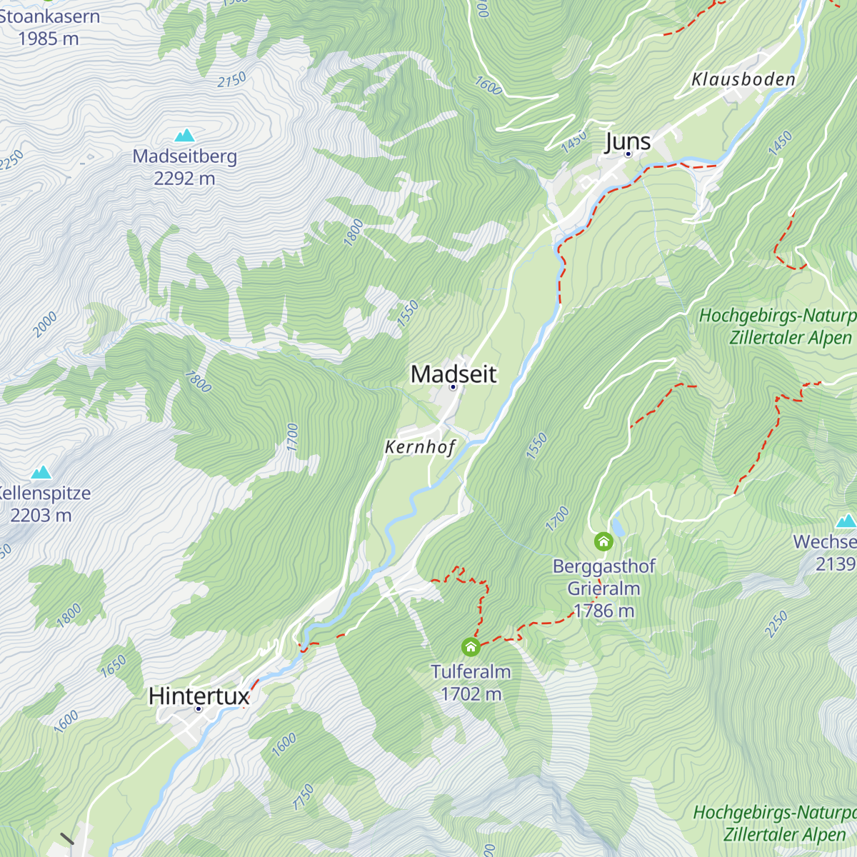 Berghaus Suites map