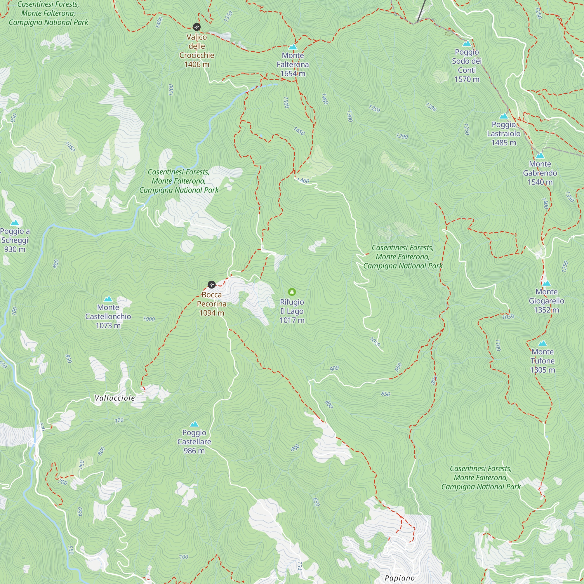 Rifugio Il Lago map
