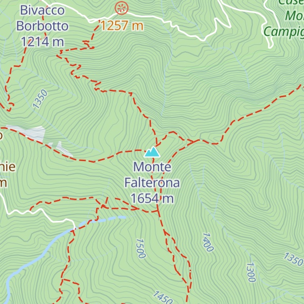 Map of Monte Falterona