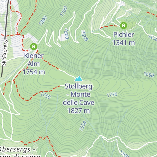 Map of Stollberg - Monte delle Cave