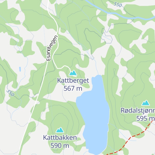 Map of Røvassbu