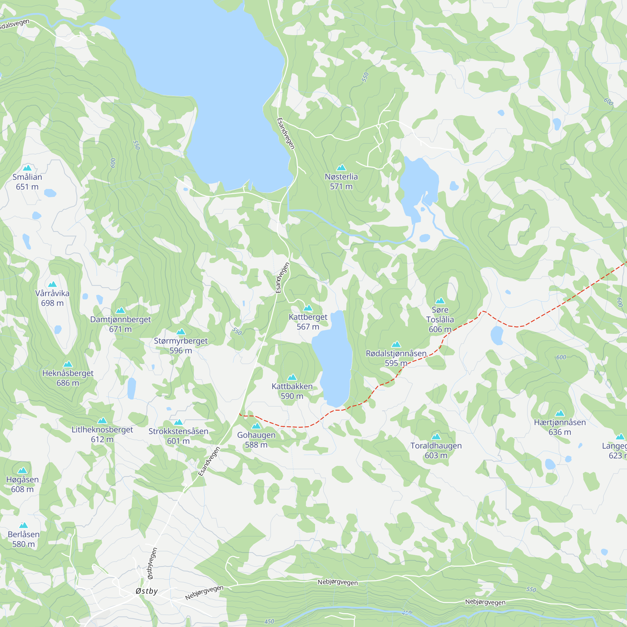 Røvassbu map