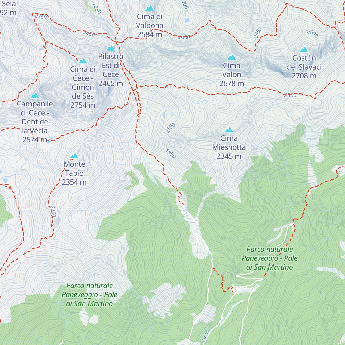 Malga Miesnotta di Sopra map