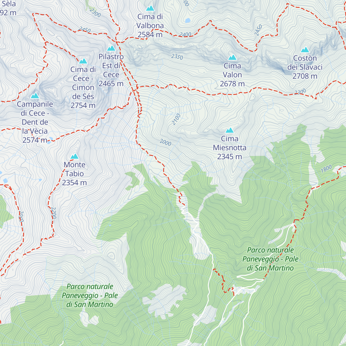 Malga Miesnotta di Sopra map