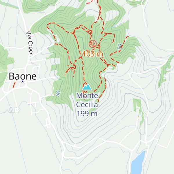 Map of Monte Cecilia