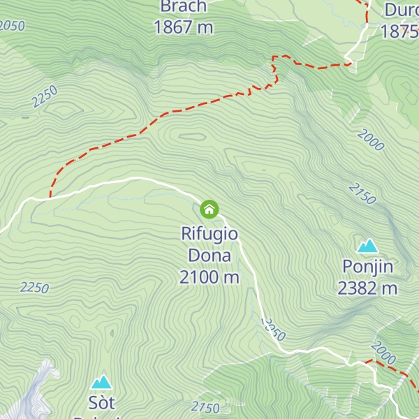 Map of Rifugio Dona