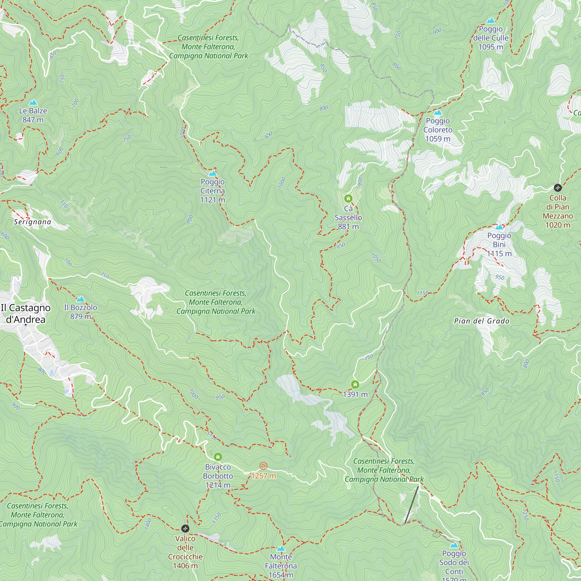 Capanno di Citerna map