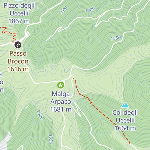 Map of Agritur Malga Arpaco