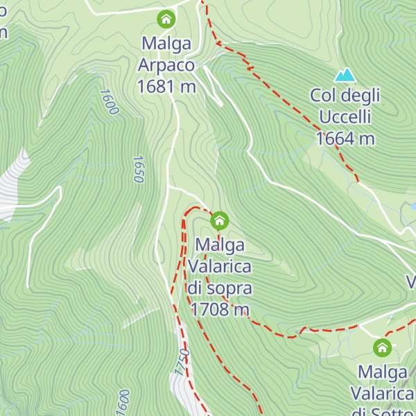 Map of Malga Valarica di Sopra