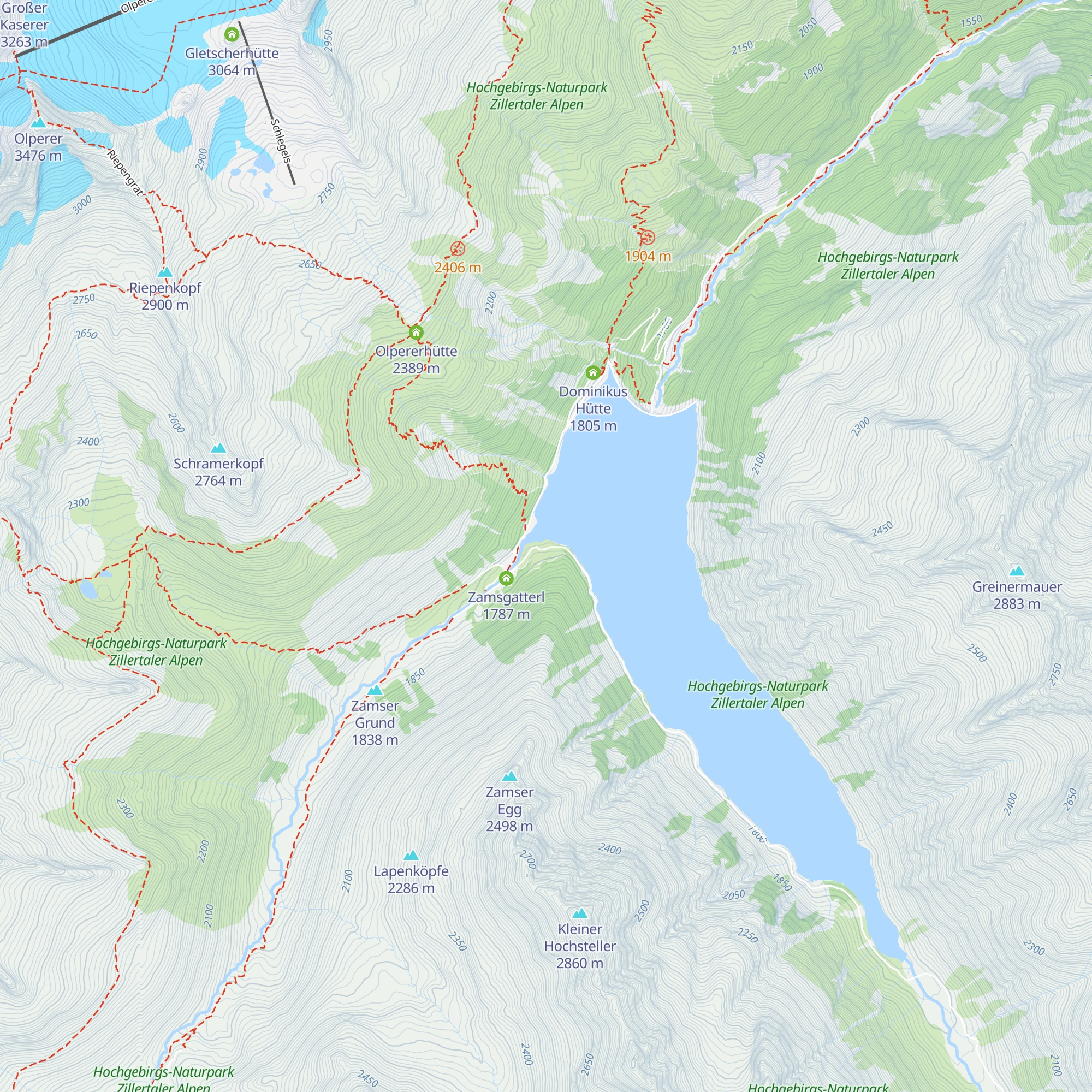Zamsereck map