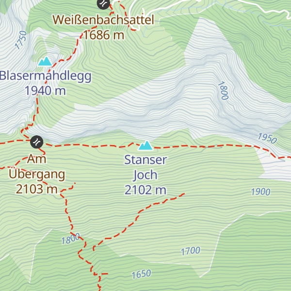 Map of Stanser Joch