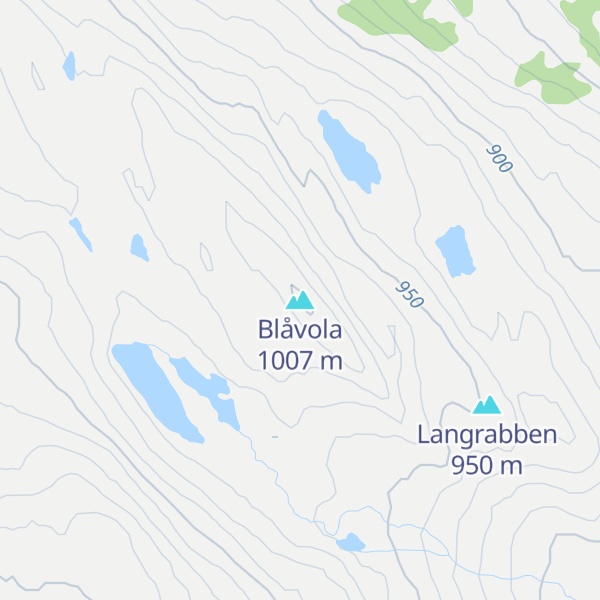 Map of Blåvola