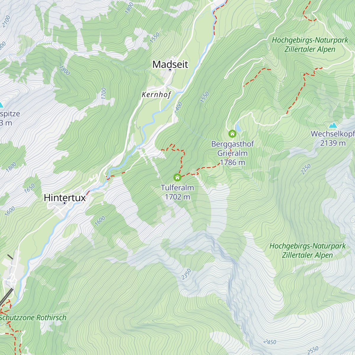 Tulferalm map