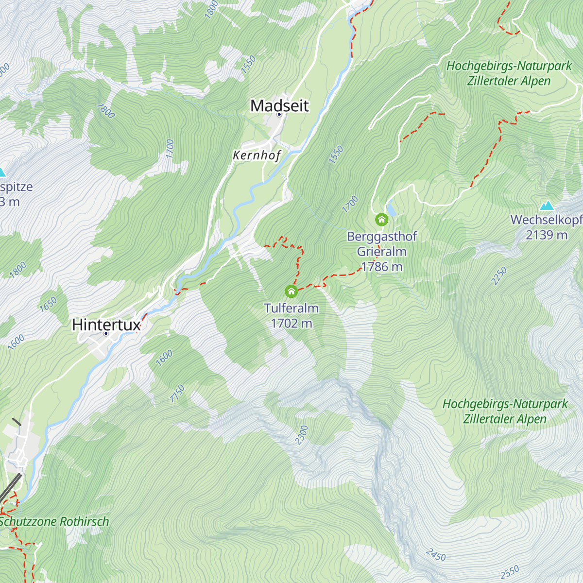 Tulferalm map