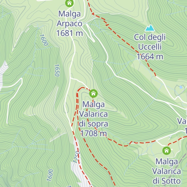 Map of Malga Valarica di sopra
