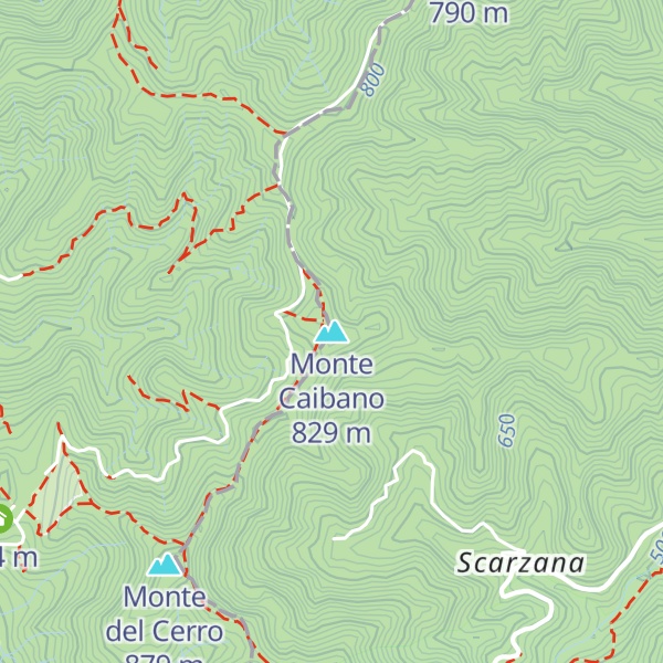 Map of Monte Caibano