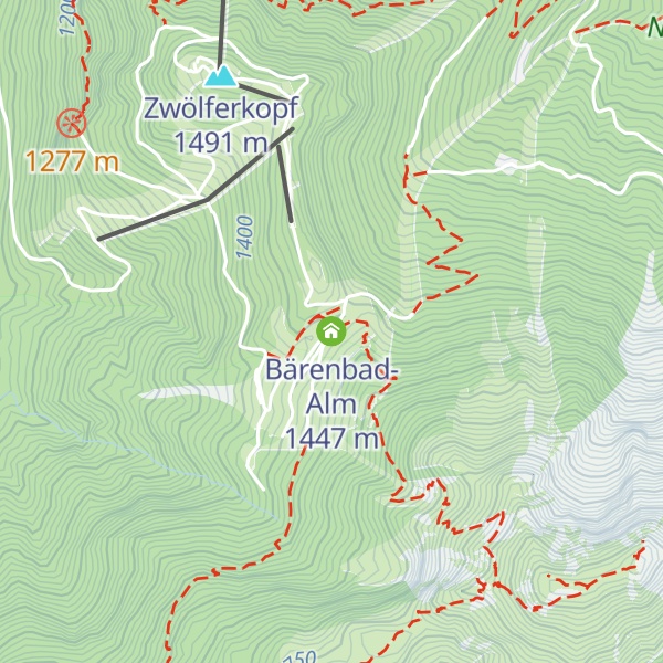 Map of Bärenbad-Alm