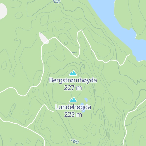 Map of Bergstrømhøyda