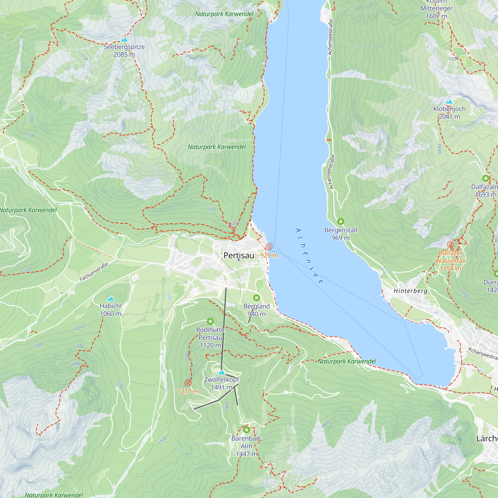 6213 Pertisau map