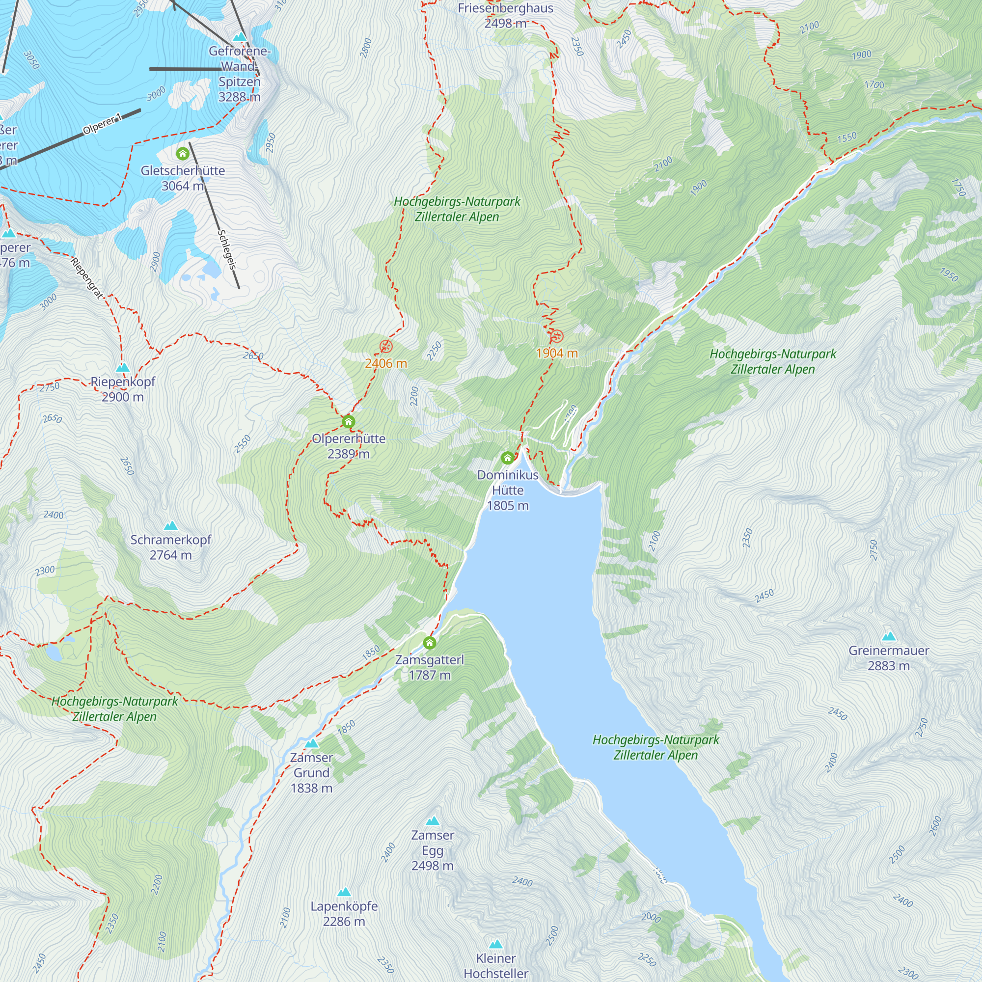 Bergrestaurant Schlegeis map