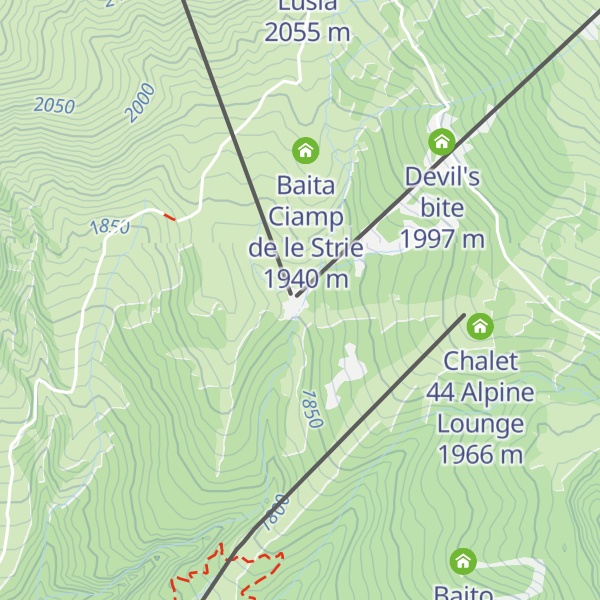 Map of Rifugio Bar Ja Ciamp