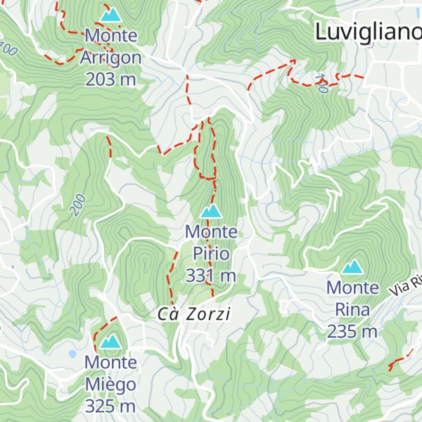 Map of Monte Pirio