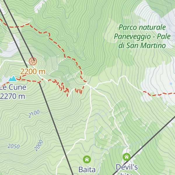 Map of Rifugio Passo Lusia