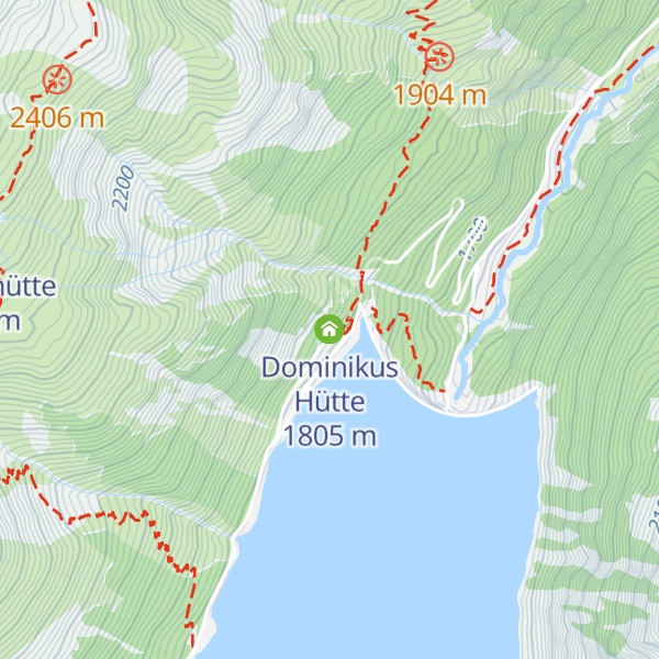 Map of Dominikus Hütte