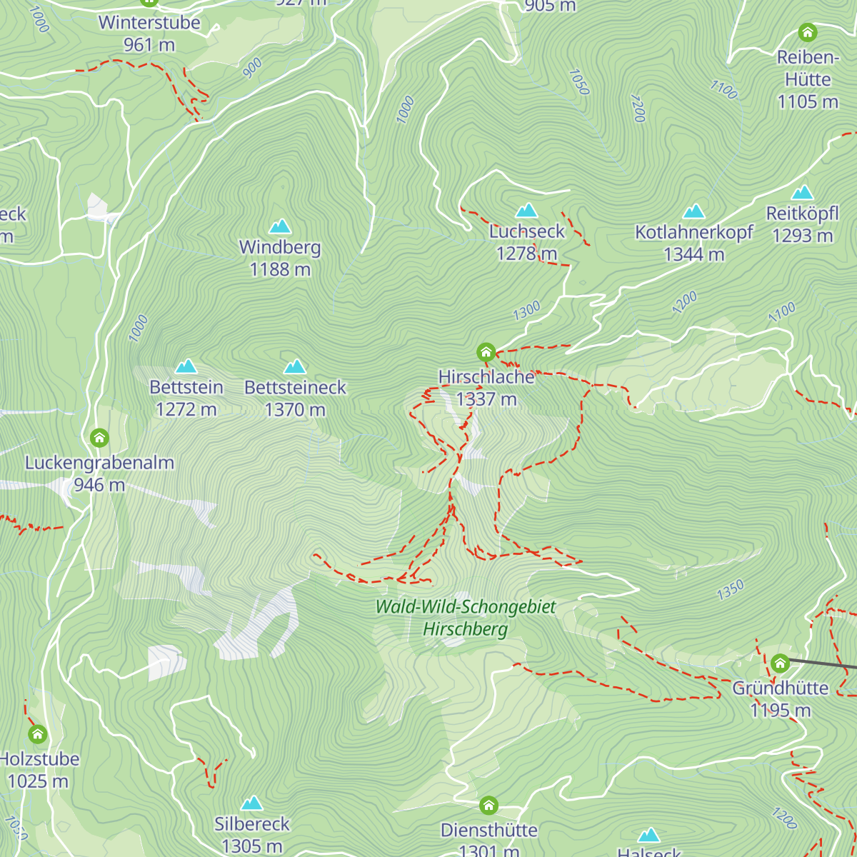Hirschberghaus map